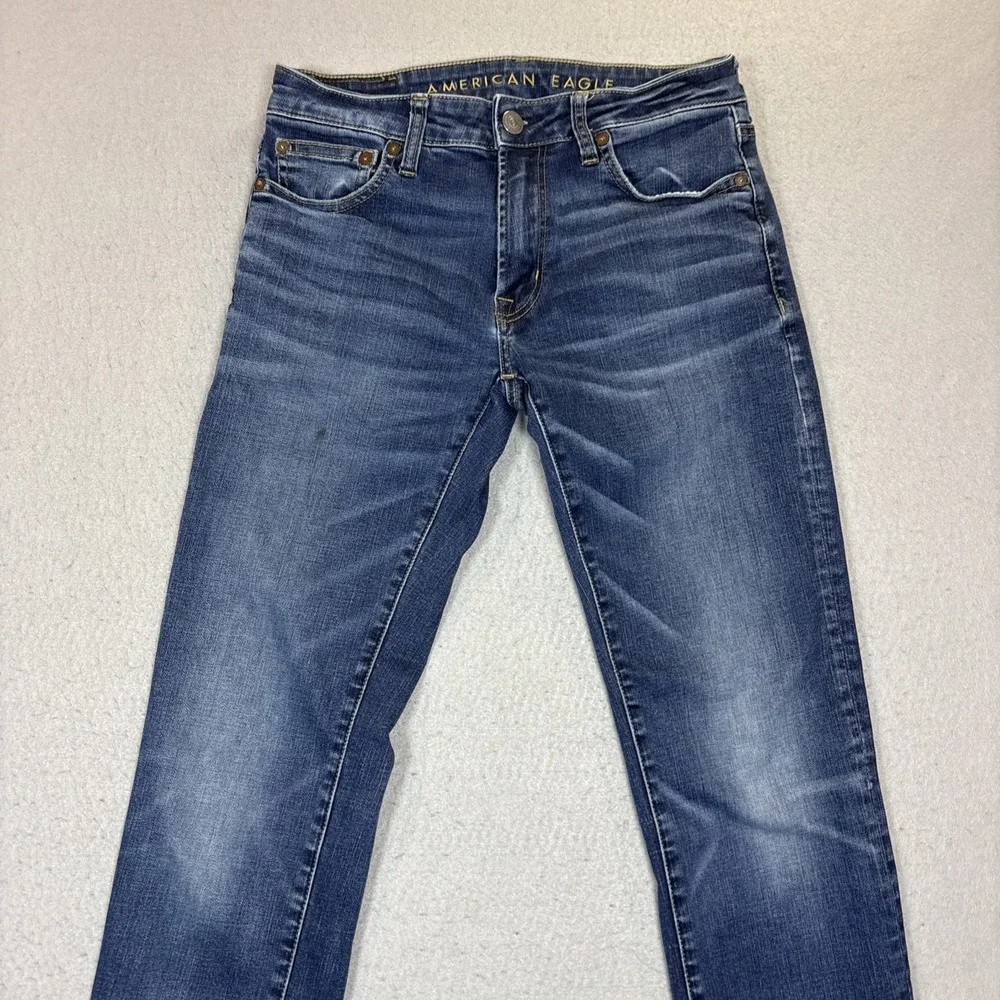 American‎ Eagle Next Level Flex Men 29x32 Straight Blue Medium Wash Jeans